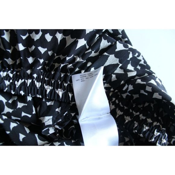 Stella McCartney Heart Print Silk Pants Black White Size 40 - Picture 8 of 13